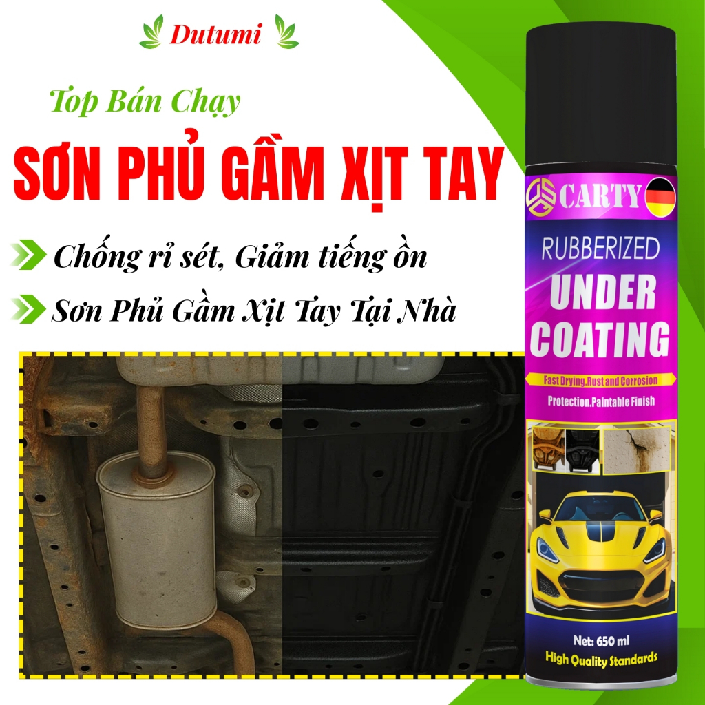 Sơn Phủ Gầm Ôtô CARTY 650ml
