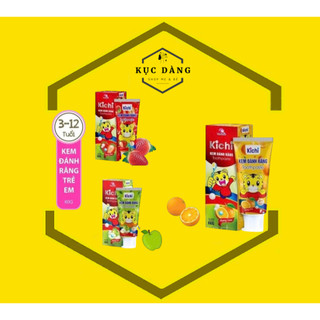 Kem đánh răng Kichilachi cho bé nuốt được bảo vệ răng nướu an toàn 60gr