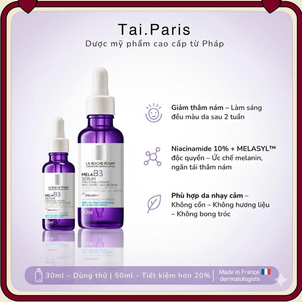 Mela B3 Serum Mờ Nám Sáng Da La Roche-Posay Mela B3 Serum 50ml