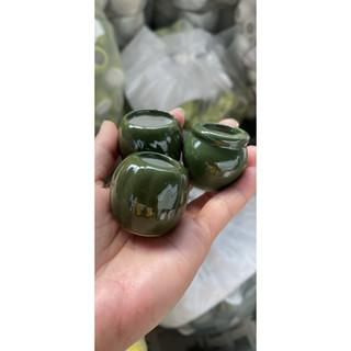 Combo 5 chậu hoa gốm sứ mini 3,5 cm