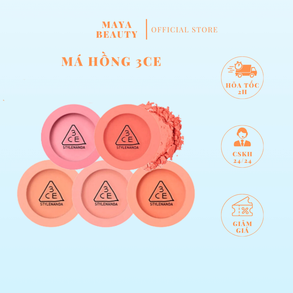 Phấn Má Hồng 3CE MOOD RECIPE FACE BLUSH Phấn Má 3CE - MAYA.BEAUTY