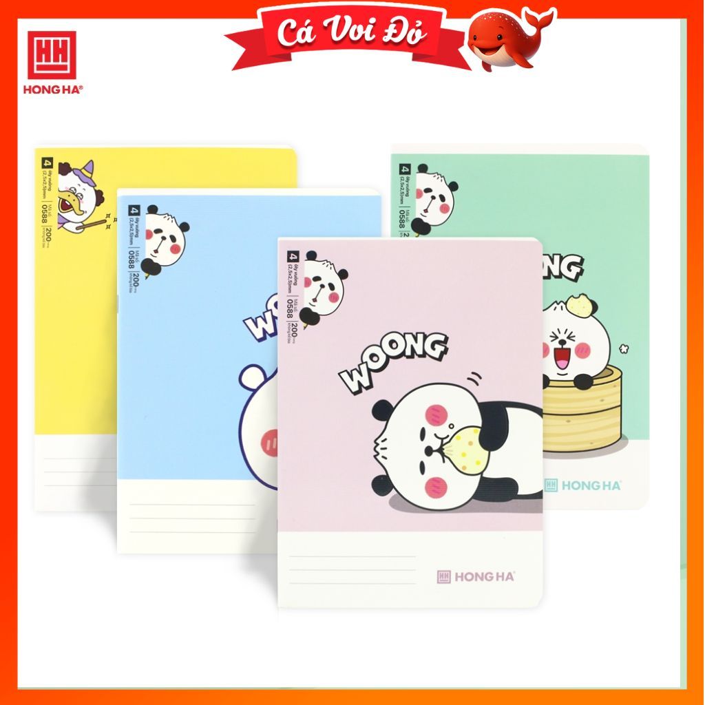 Vở 4 Ô ly 200 trang Hồng Hà School Arkduck - 0588