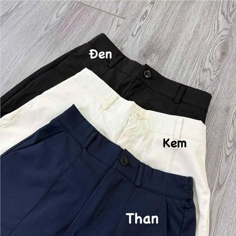 Quần Ống Rộng Nữ Vải Kaki Gió Lụa Loại 1 Co Giãn Mềm Mát Lưng Chun Sau Cạp Cao MA686 | BigBuy360 - bigbuy360.vn