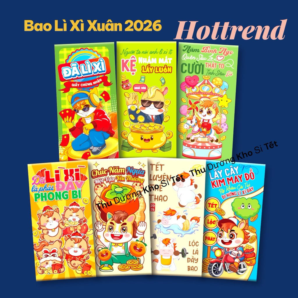Bao Lì Xì Hottrend Ngựa 2026 (giaongaunhien)