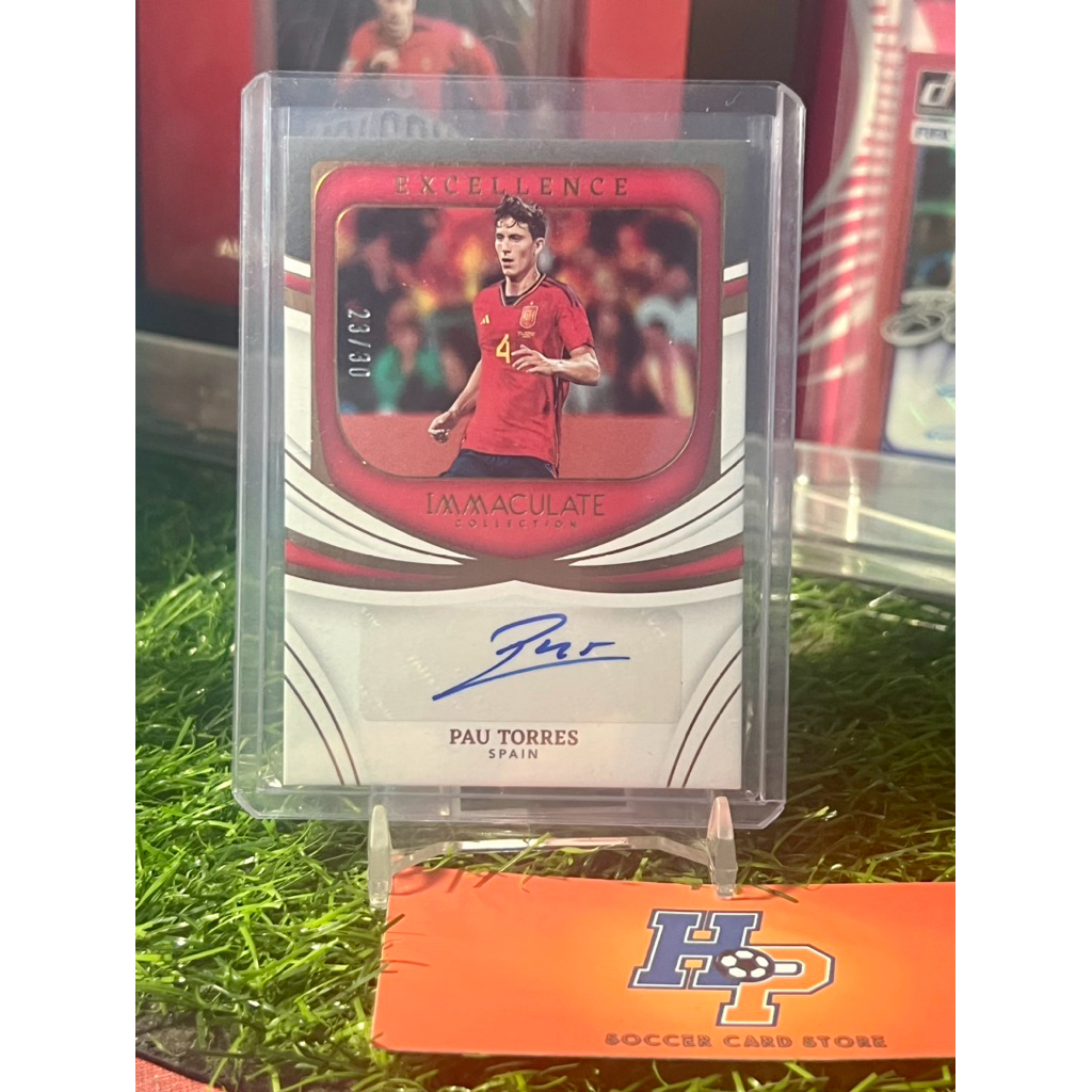 Thẻ bóng đá Pau Torres Chữ Kí /30 Panini Immaculate 2022/23