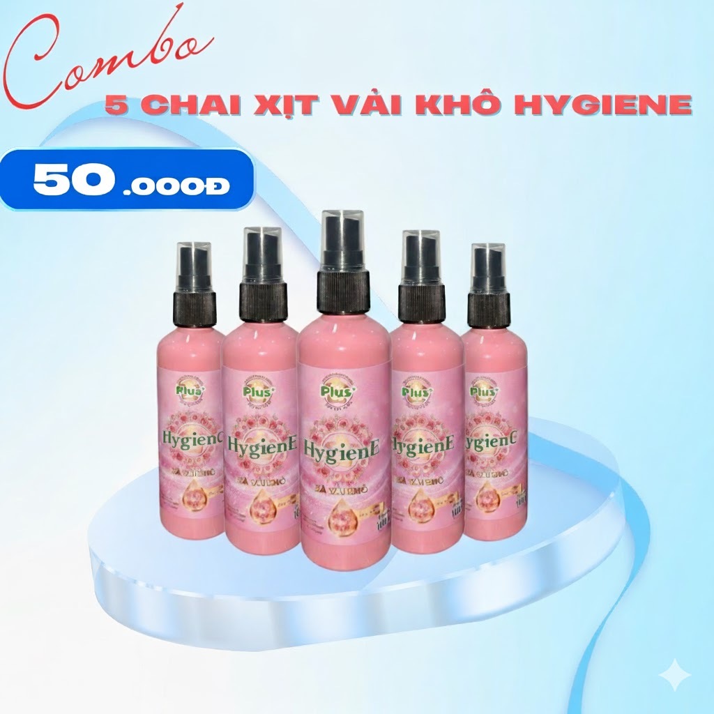 Combo 5 Chai Xả Vải Khô Hygiene Hương Nước Hoa - Thể Tích 100ML