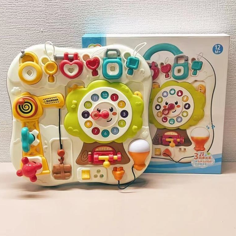 Bảng bận rộn Busy Board / Exploration Busy Board đồ chơi giáo dục Montessori cho bé, đồ chơi tư duy