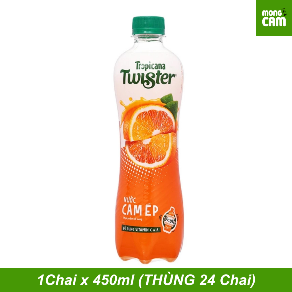 Nước cam ép Twister Tropicana 450ml (chai)