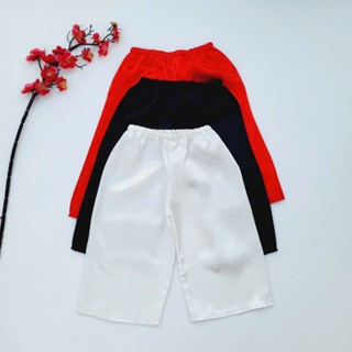  Quần lụa mặc áo dài áo bà ba cho bé trai bé gái sơ sinh 3- 26kg vải lụa mềm mát 