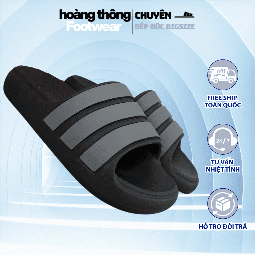 [BIGSIZE] Dép 3 sọc bản to Nam Nữ 36-47 mới nhất 2025 đúc nguyên khối siêu bền, nhẹ, chống trơn trượt, thời trang basic
