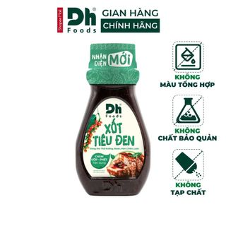  Xốt tiêu đen Dh Foods gia vị chấm ướp phết món thịt nướng hải sản steak chiên luộc xào 200 gr 