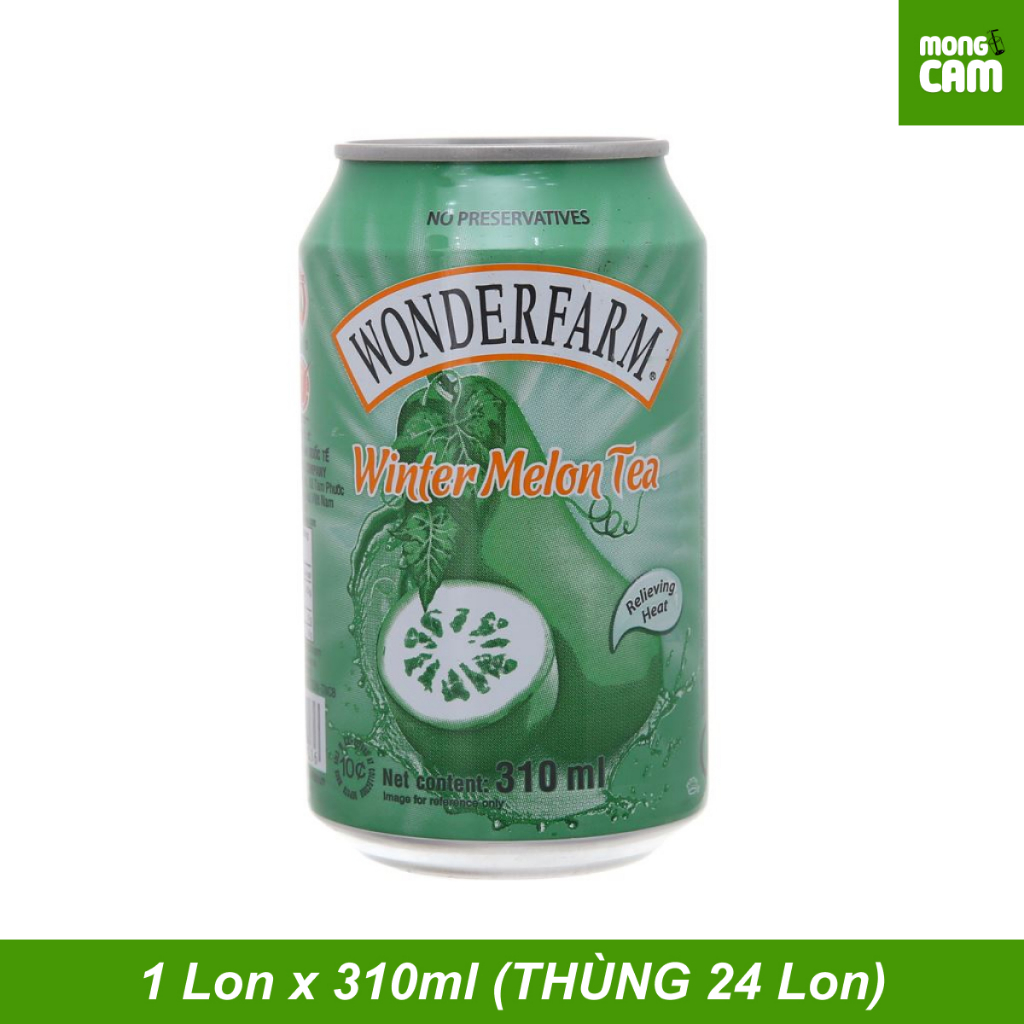 Trà bí đao Wonderfarm 310ml (lon)