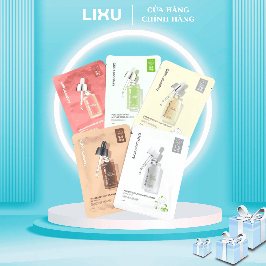 Mặt Nạ Dưỡng Sáng, Cấp Ẩm, Chống Lão Hoá CNP Laboratory Ampule Mask (hộp 10 mask)