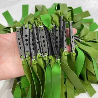 10 dây thun quỷ xanh sịn cao cấp kéo tới má dài 15cm (hàng sịn)