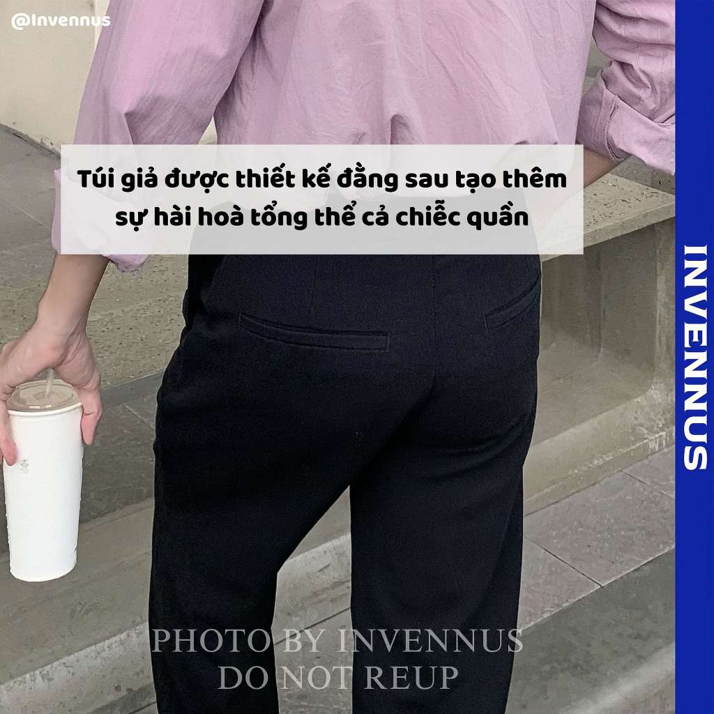 Quần tây nam ống suông INVENNUS cạp cao, quần âu nam tôn dáng vải tuyết hàn thoáng khí [302] | BigBuy360 - bigbuy360.vn