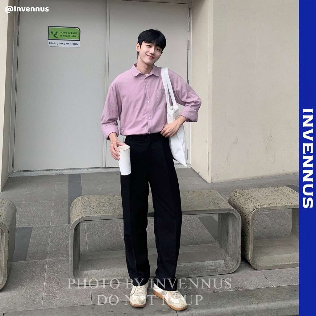 Quần tây nam ống suông INVENNUS cạp cao, quần âu nam tôn dáng vải tuyết hàn thoáng khí [302] | BigBuy360 - bigbuy360.vn