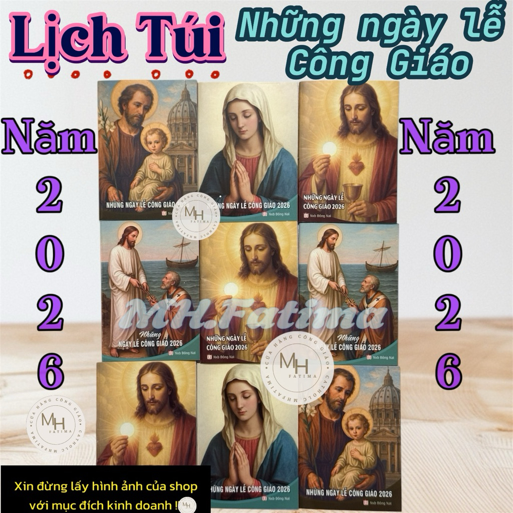 Lịch Túi Những ngày lễ Công Giáo 2026 - Lịch Công Giáo 2026 - Lịch Bỏ Túi Công Giáo