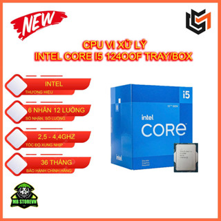  CPU Intel Core I5 12400F | LGA1700 Turbo 4.40 GHz 6C 12T 18MB Tray Box New - BH 36T 