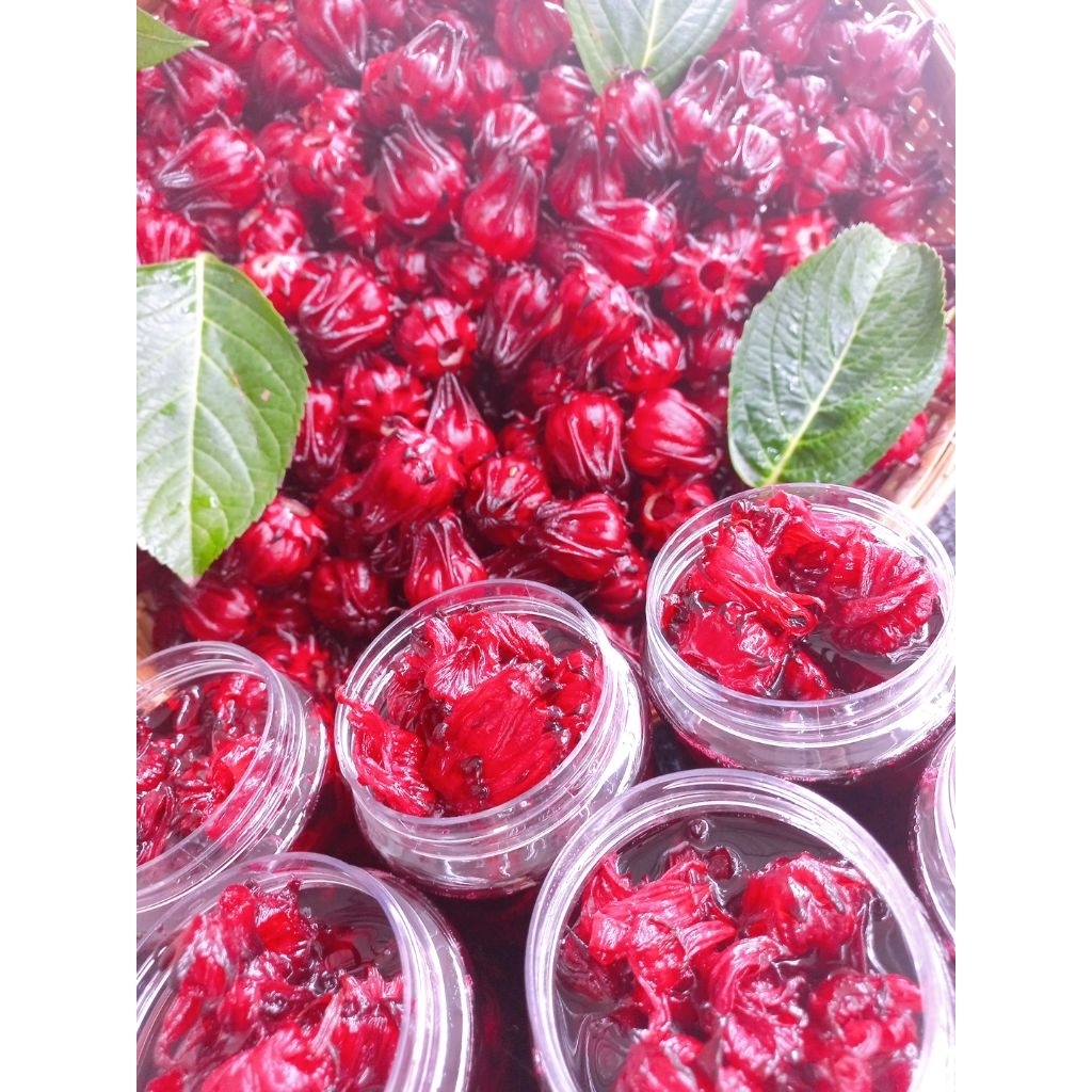 Siro hoa atisô đỏ (hibiscus) có mứt 1,1kg rất đậm đặc