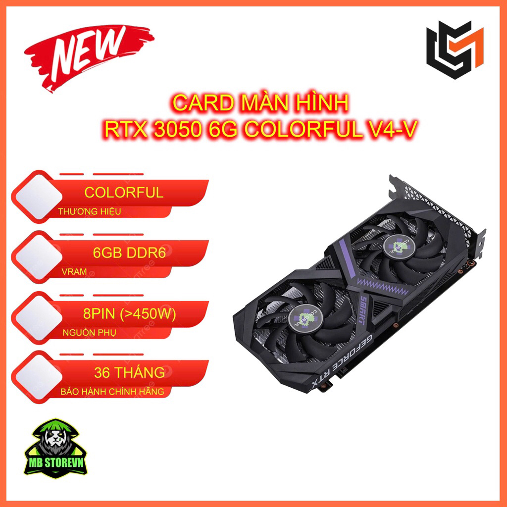VGA GeForce RTX 3050 6GB MSI/ Inno3D/ Colorful V - Bảo hành 36 tháng