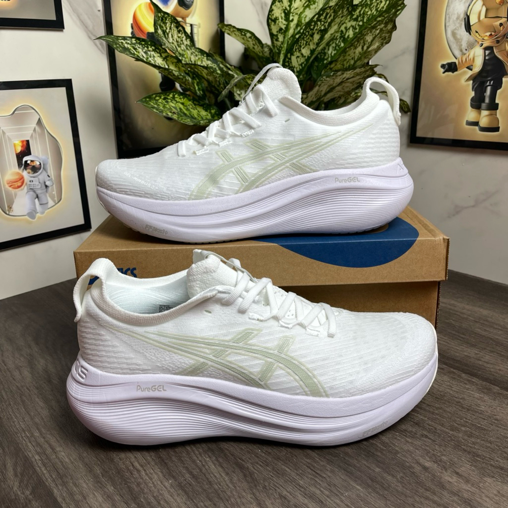 Giày thể thao chạy bộ  GEL-NIMBUS 27 MÀU TRẮNG hàng cao cấp