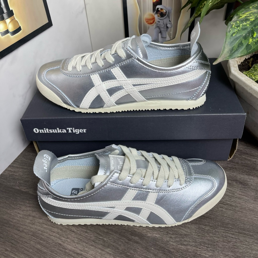 Giày Onitsuka Tiger Bạc Silver Giày tiger bạc, Giày Onitsuka Tiger MEXICO 66 ''SILVER WHITE''