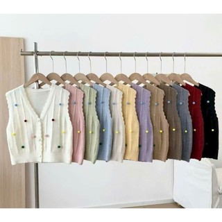 Áo len nữ ghile lông thỏ mềm mại đính nơ, hoa , bông, ...hàng Qccc