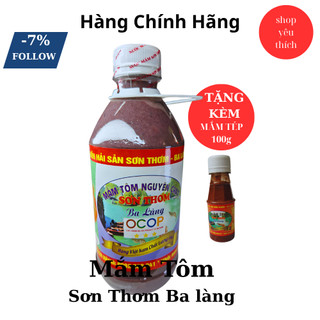  Mắm Tôm Ba Làng Sơn Thơm Thanh Hóa - Chuẩn vị truyền thống Loại đặc biêt 600g shop yêu thích tin dùng 