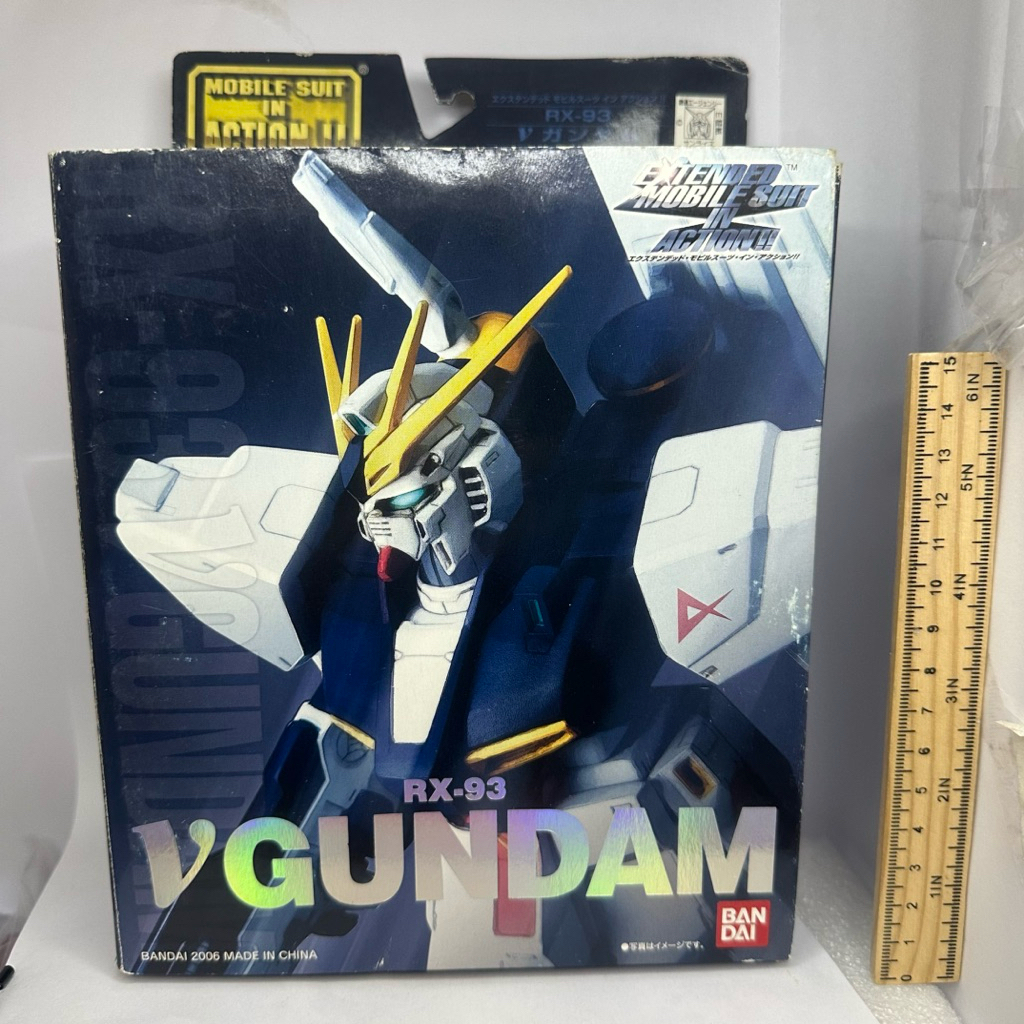 Mô hình gundam có khớp Extended MSIA Nu gundam bandai hộp trầy