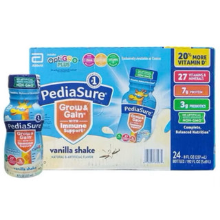  Thùng sữa nước Pediasure Grow Vani 24 chai 237ml của Mỹ 