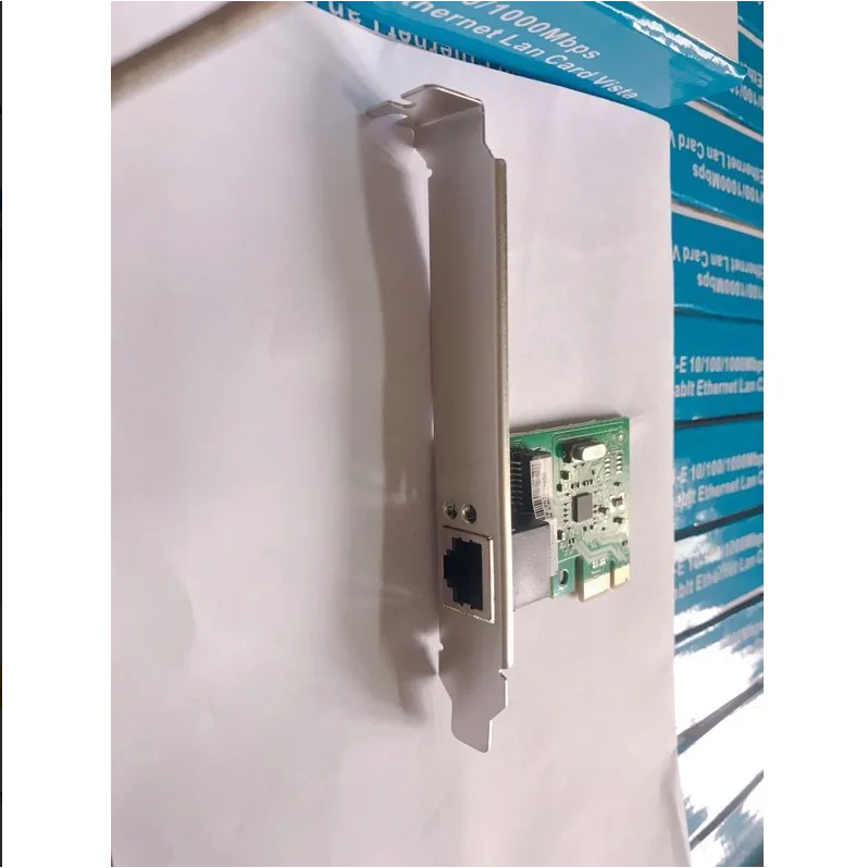 Card mạng RJ45 1000 Mbps chính hãng Veggieg V-PC01 chíp RTL8111F, Card Lan H61 pci express thường