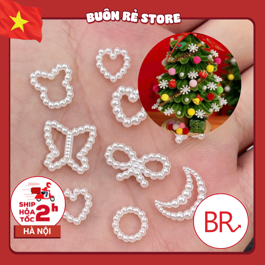 Sỉ 50/100/200 charm mini trang trí Noel,làm đồ handmade–Phụ kiện decor giáng sinh,Nail box,gắn cây t