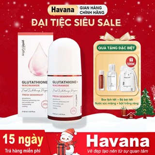  Lăn Nách Angel's Liquid Glutathione+Niacinamide Arbutin Cooling Fresh Deodorant Khử Thâm Dưỡng Trắng Mát Lạnh 60ml 