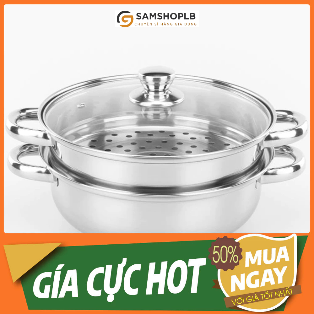 Nồi hấp 2 tầng đa năng đường kính 28cm