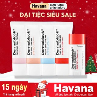  Kem Chống Nắng Dermablock SPF50+ PA++++ Giúp Chống Nắng Và Nâng Tone Cho Mọi Loại Da 35ml 