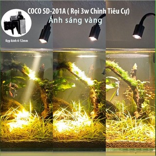 Đèn Led Rọi Coco Cho Bể Cá Cảnh Thủy Sinh, Biotop, Bán Cạn
