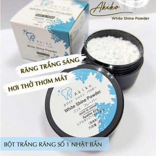 Bột khử vàng răng AKIKO - Giúp loại bỏ mảng bám vàng, khử mùi hôi