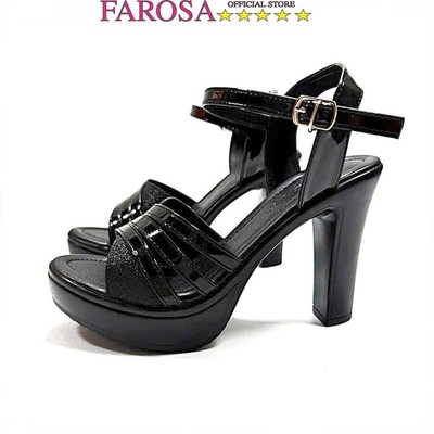 Giày nữ cao gót quai chéo FAROSA giày sandal cô dâu đế cao 11cm siêu sang chảnh êm chân -TC4