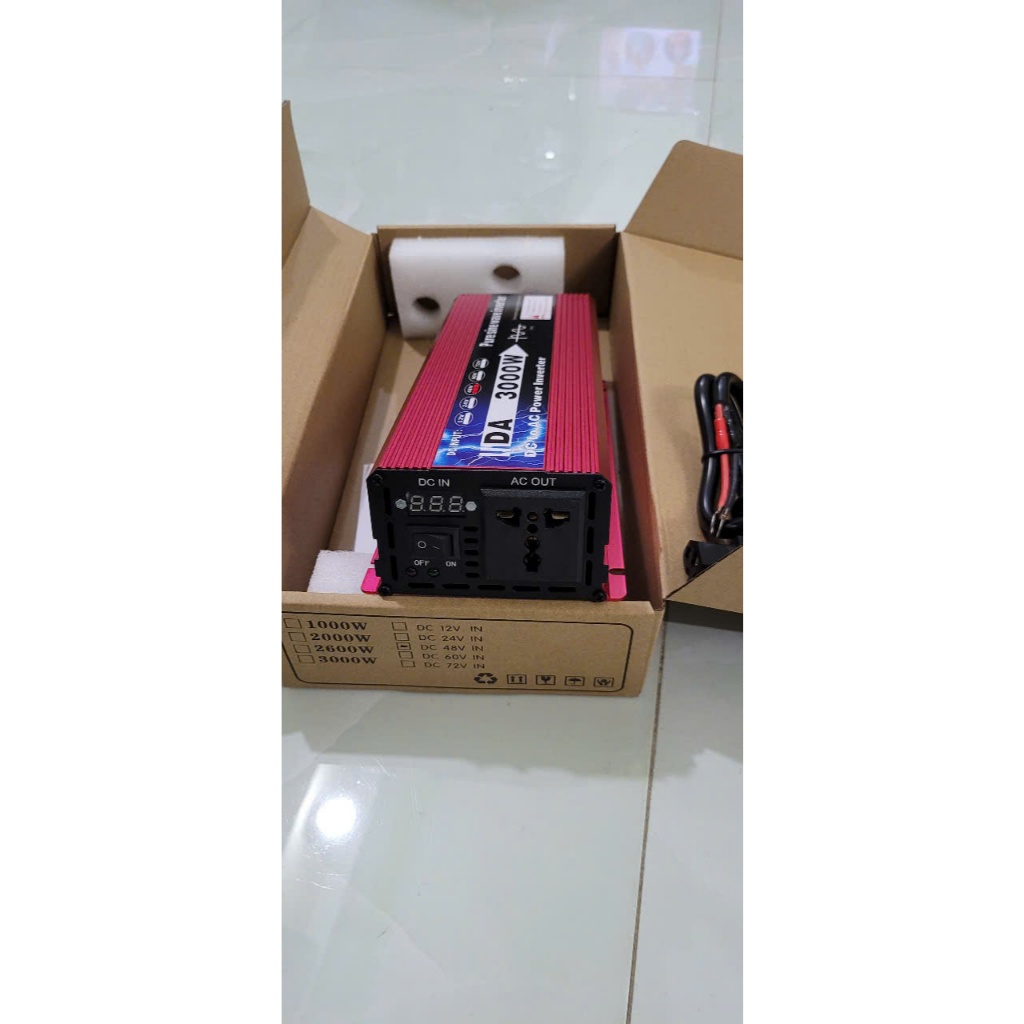 Bộ Điện Inverter 3000W Từ 60v Lên 220v sóng sin chuẩn