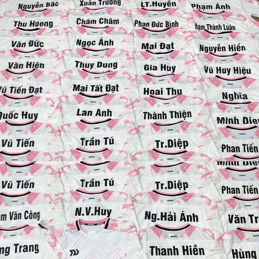 Áo Đá Bóng, Đồ Đá Banh, Nam Nữ NGẪN NHIÊN MẪU ĐÃ IN Tên Số - Sport Shop