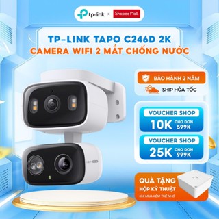  Camera Wifi 2 Mắt Ngoài Trời Trong Nhà TP-Link Tapo C246D 6MP Giám Sát An Ninh Toàn Diện Tích Hợp ÁI Nhận Diện Tự Động 