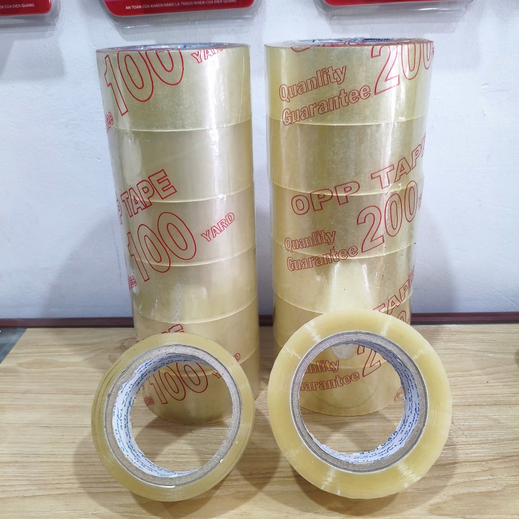 Băng keo trong 100 Yard & 200 Yard - 6 cuộn/1 cây