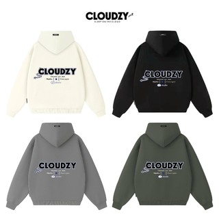   Giảm giá 50k  Áo Hoodie unisex nữ form rộng nam basic oversize nỉ bông 100% local brand chính hãng Cloudzy DRACULA 