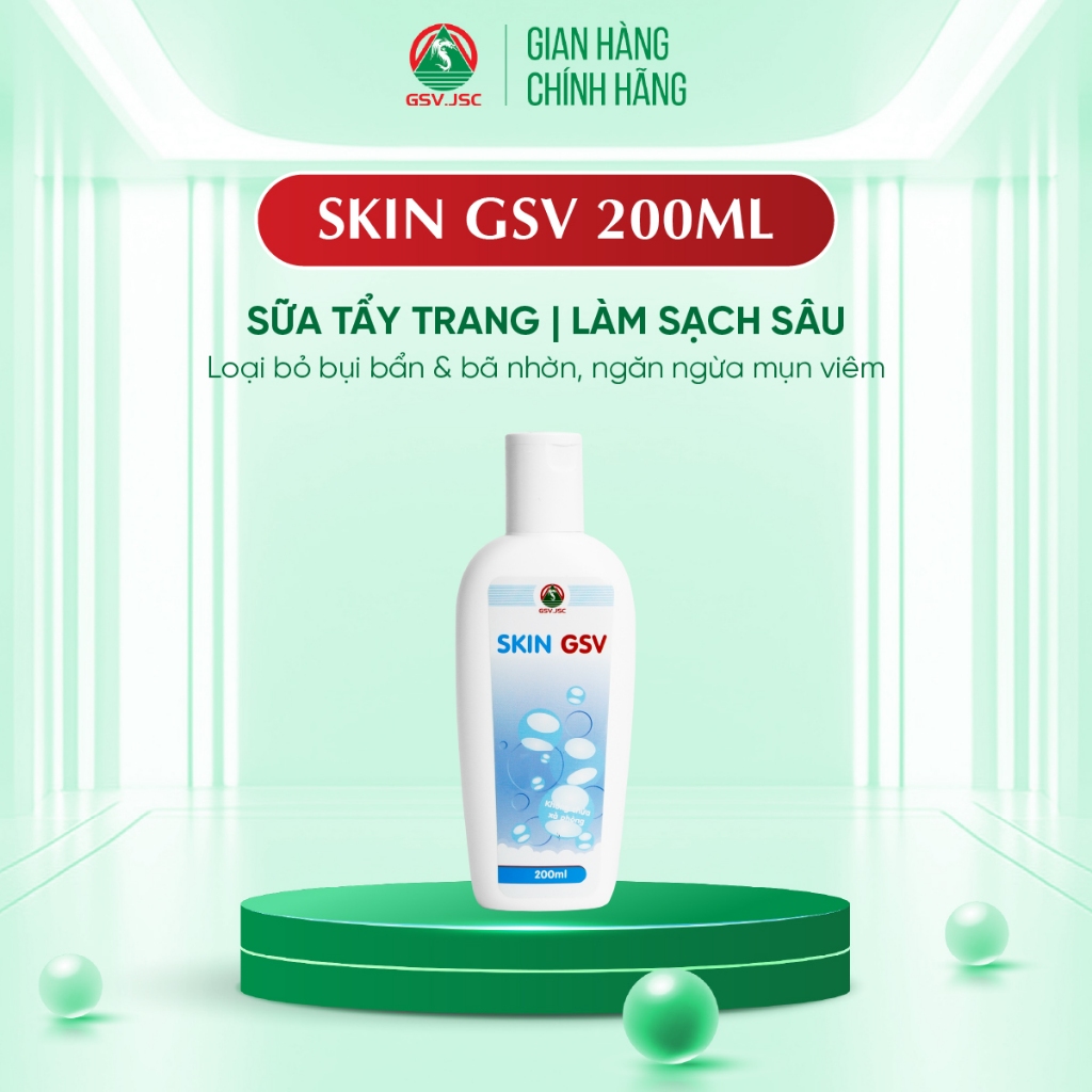  Sữa tắm sữa rửa mặt SKIN GSV 200ml 