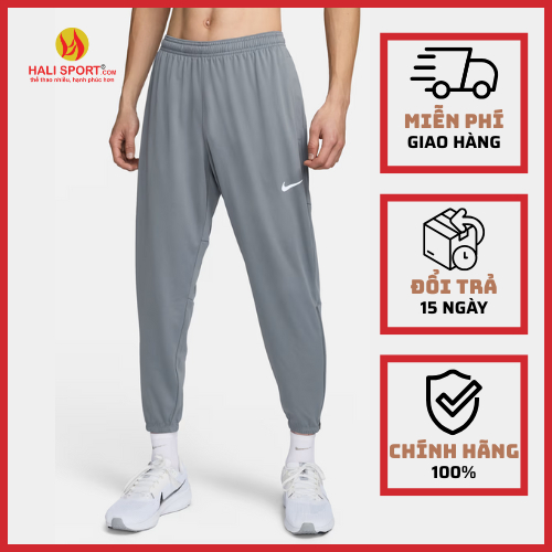 [ Chính hãng N I K E ] - Quần Dài Thể Thao Running Nike Xám DD5004-084