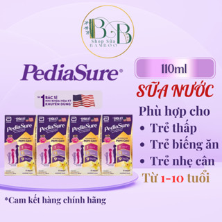   110ml  Sữa nước Pediasure 110ml Hương vani cho bé 1-10 tuổi tăng chiều cao cân nặng sức đề kháng 
