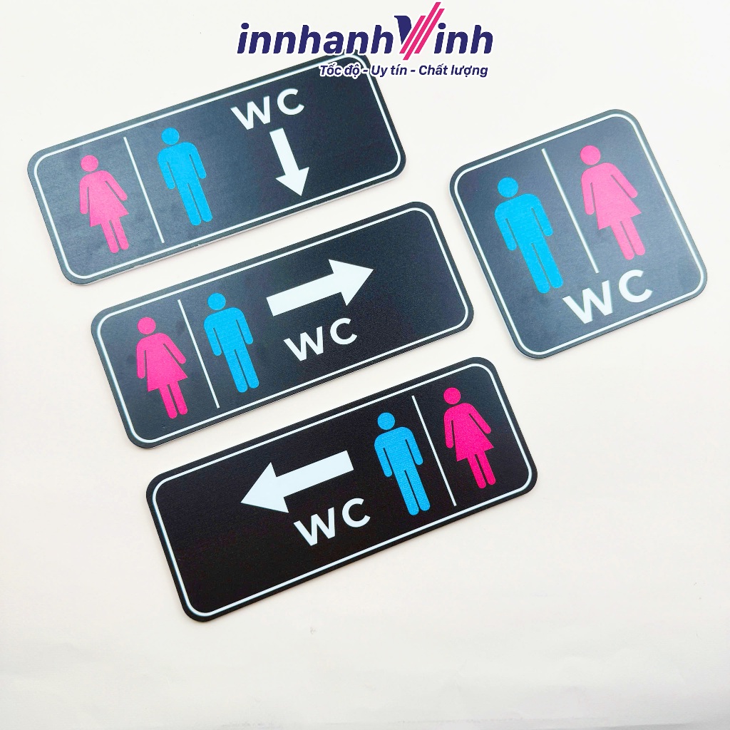 Biển WC – Mẫu Biển WC – Bảng Biển WC – Biển Báo WC – Biển Chỉ Dẫn Nhà WC – Biển Báo Nhà Vệ Sinh Chất