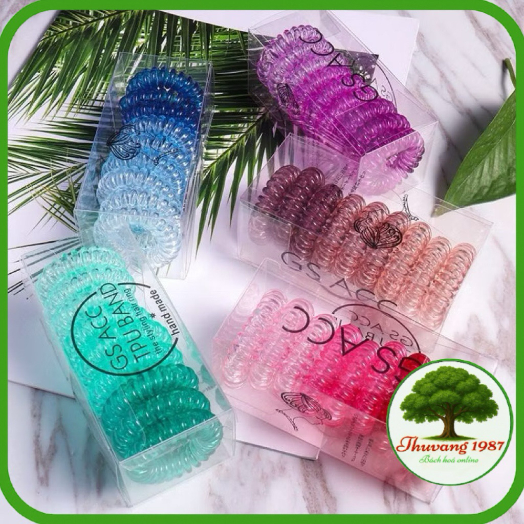 Set  5 Dây cột tóc lò xo màu chống gãy tóc (màu ngẫu nhiên)