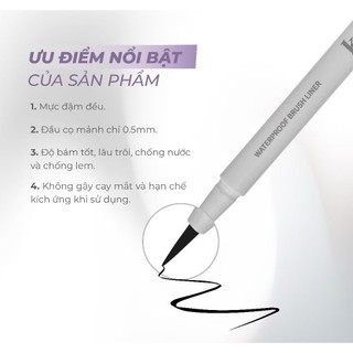 Bút dạ kẻ mắt siêu mảnh lâu trôi