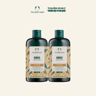 Combo 2 Dầu Gội Gừng Ginger Scalp Care Shampoo 400ml The Body Shop